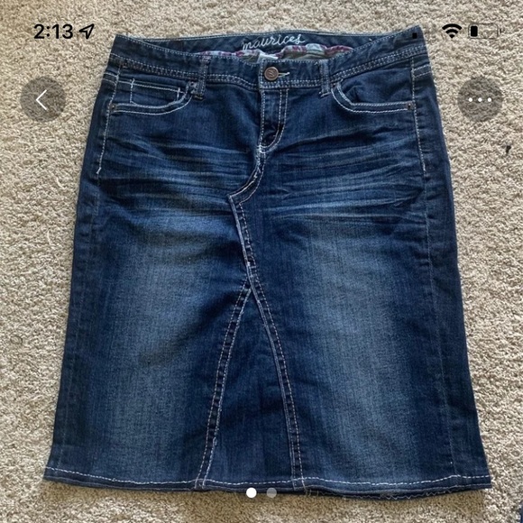 denim midi skirts - Picture 10 of 15